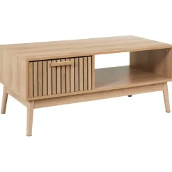 Fabrique de Styles Table basse en bois naturel 100x50 cm - kara* Table Basses
