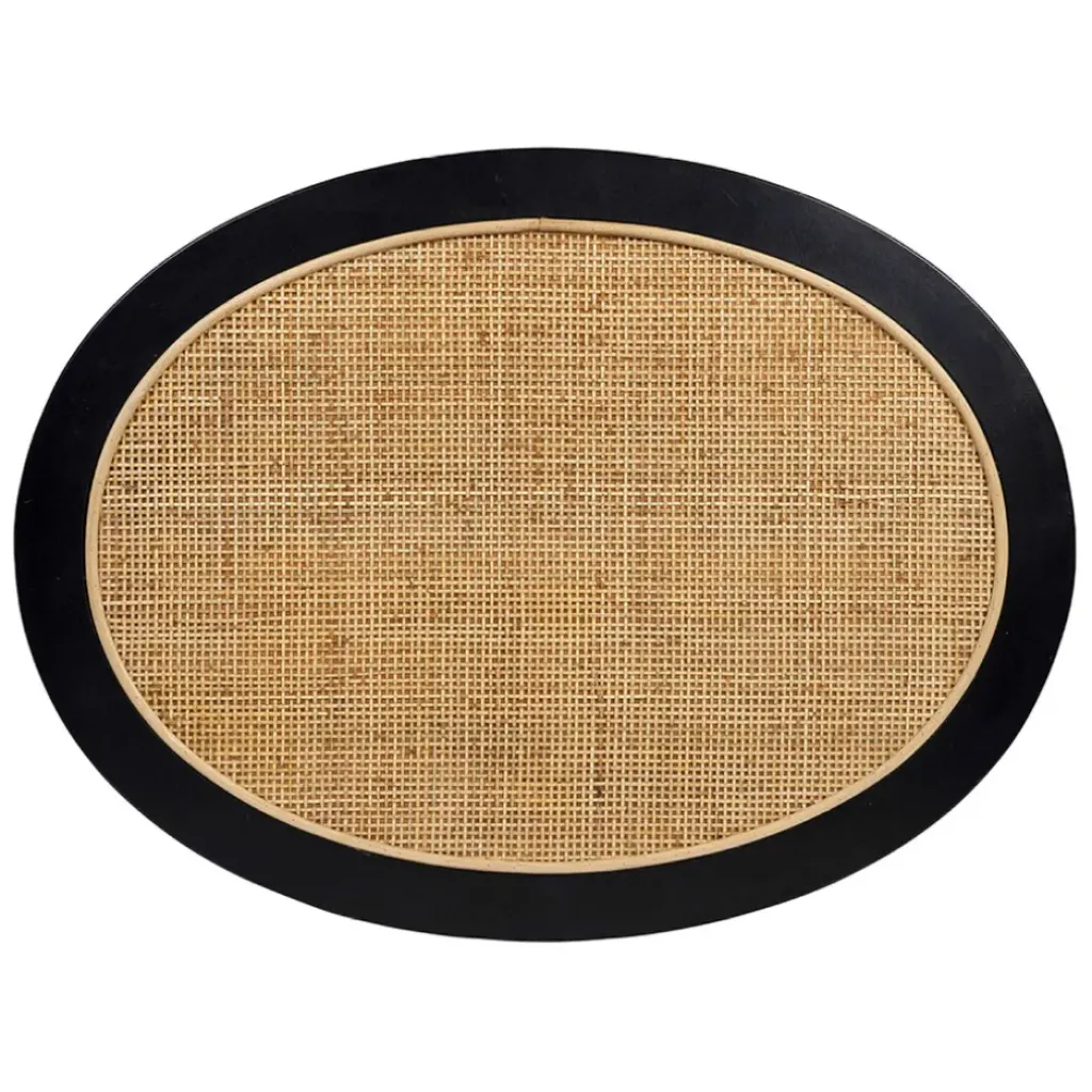 Fabrique de Styles Table basse en rotin et sapin naturel et noir - Balamea* Table Basses