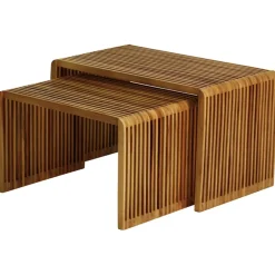 Fabrique de Styles Table basse gigogne (lot de 2) en teck - Soan* Table Basses