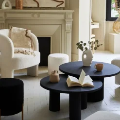 Fabrique de Styles Table basse ronde en fer d79xh40cm - Organic* Table Basses