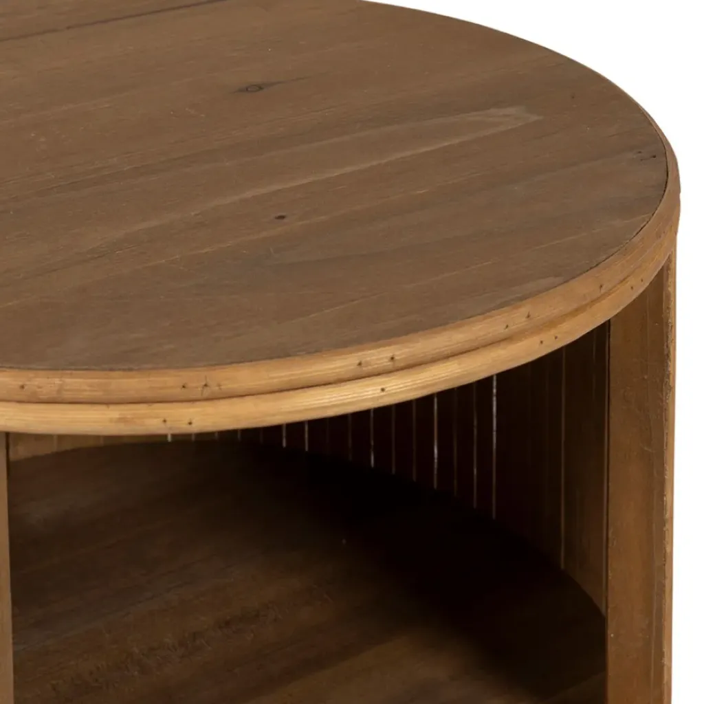Fabrique de Styles Table de chevet avec 2 niveaux en bambou - Saori* Tables De Chevet