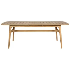 Fabrique de Styles Table de jardin avec rallonge en acacia naturel 180-200x100cm - Cirina*Enfant Tables De Jardin|Jardin