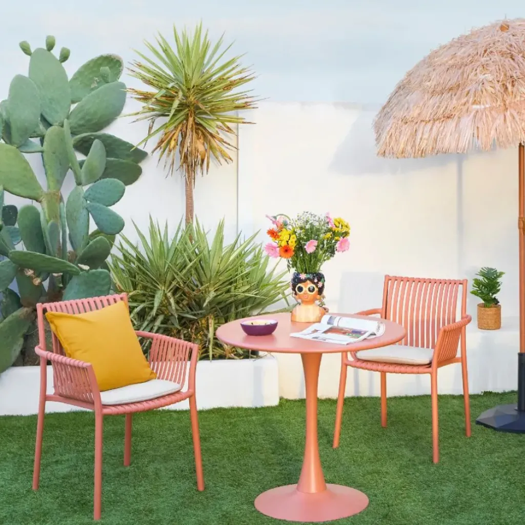 Fabrique de Styles Table de jardin rond en fer d80cm - Lumi*Enfant Tables De Jardin|Jardin