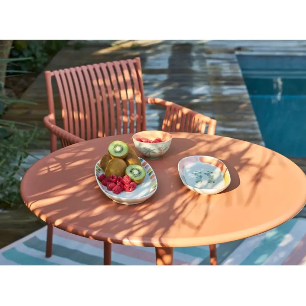 Fabrique de Styles Table de jardin rond en fer d80cm - Lumi*Enfant Tables De Jardin|Jardin