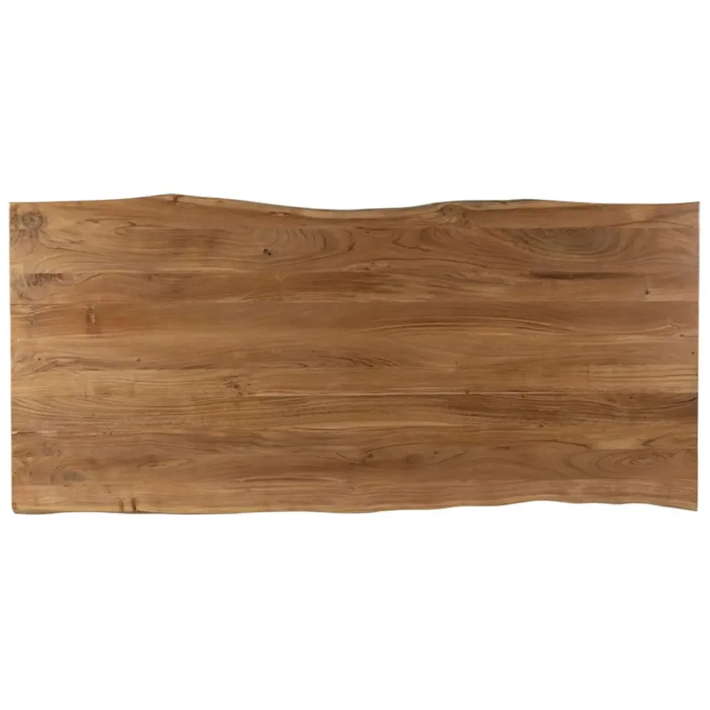 Fabrique de Styles Table de repas en acacia et pieds en fer noir 220x100cm - Brooklyn* Table De Salle À Manger