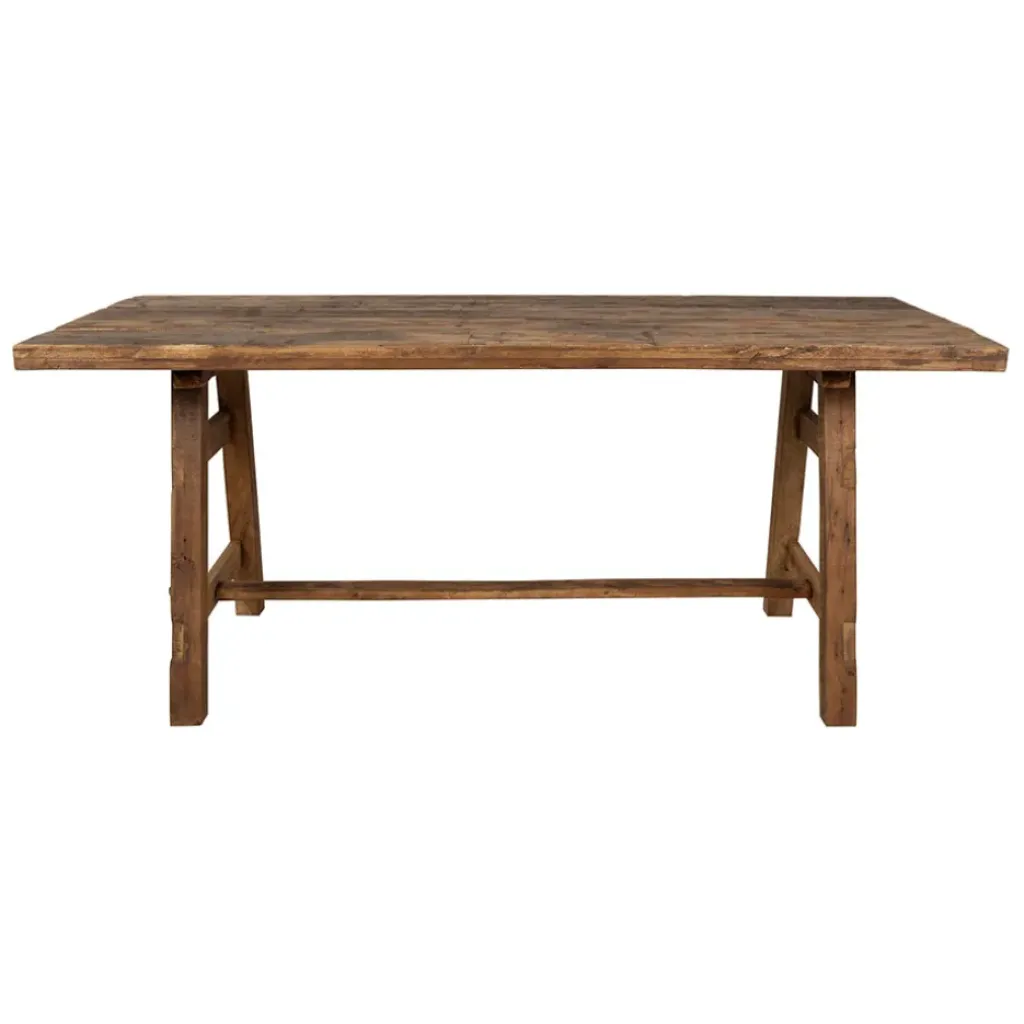 Fabrique de Styles Table de salle a manger rectangle en bois recyclé 180x90cm - Campagne* Table De Salle À Manger