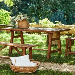 Fabrique de Styles Table de salle a manger rectangle en bois recyclé 180x90cm - Campagne* Table De Salle À Manger