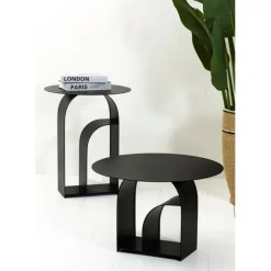 Fabrique de Styles Table d'appoint ronde en fer d50cm - Tinel* Bouts De Canapé Et Tables D'appoint