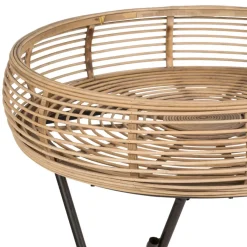 Fabrique de Styles Table d'appoint ronde en bambou d52cm* Bouts De Canapé Et Tables D'appoint