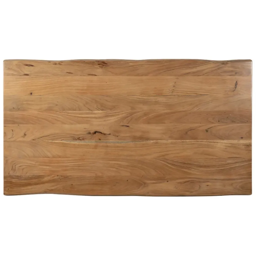 Fabrique de Styles Table en acacia et pieds en fer noir 160x90cm - Brooklyn* Table De Salle À Manger