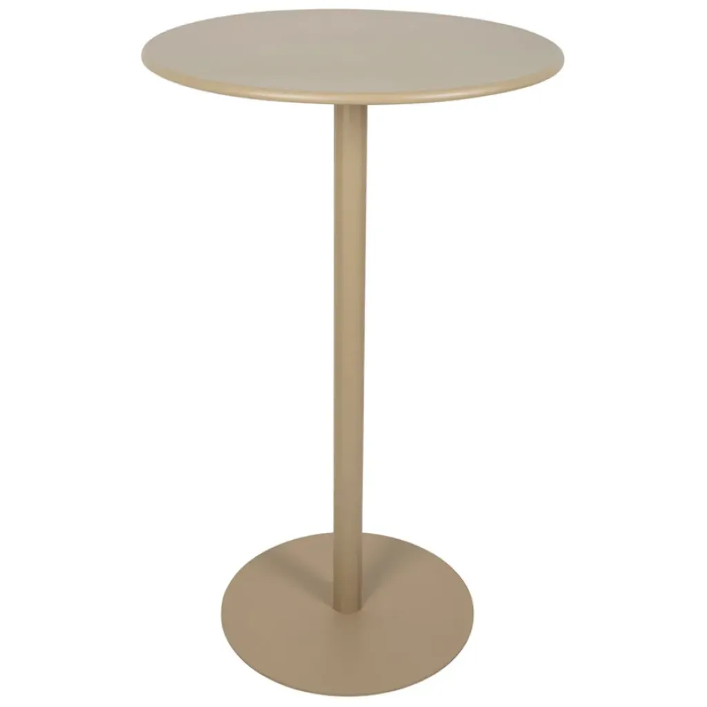 Fabrique de Styles Table haute d'extérieur ronde en acier d60xh100cm - Ajay*Enfant Tables De Jardin|Jardin