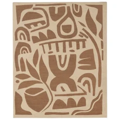 Fabrique de Styles Tableau en lin naturel et brun 40x50cm - Organic* Tableaux Et Toiles