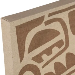 Fabrique de Styles Tableau en lin naturel et brun 40x50cm - Organic* Tableaux Et Toiles