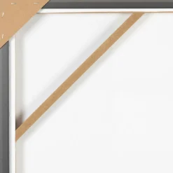 Fabrique de Styles Tableau en toile encadré abstrait écru indigo et noir 83x123cm - Gallery* Tableaux Et Toiles