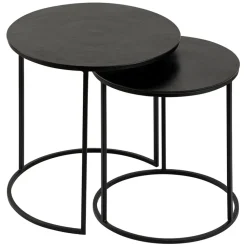 Fabrique de Styles Tables d'appoint gigogne (x2) en fer - Felia* Bouts De Canapé Et Tables D'appoint
