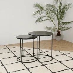Fabrique de Styles Tables d'appoint gigogne (x2) en fer - Felia* Bouts De Canapé Et Tables D'appoint