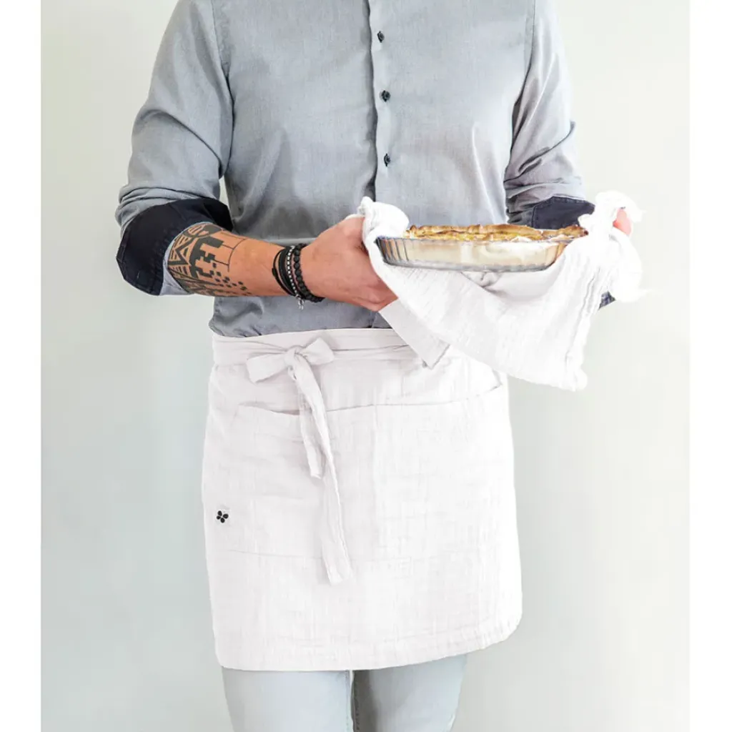 Fabrique de Styles Tablier chantilly en gaze de coton 45x80cm - Gaia* Torchons, Tabliers Et Maniques