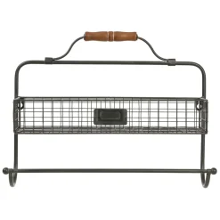 Fabrique de Styles Étagère murale avec dévidoir en fer* Étagères Murales