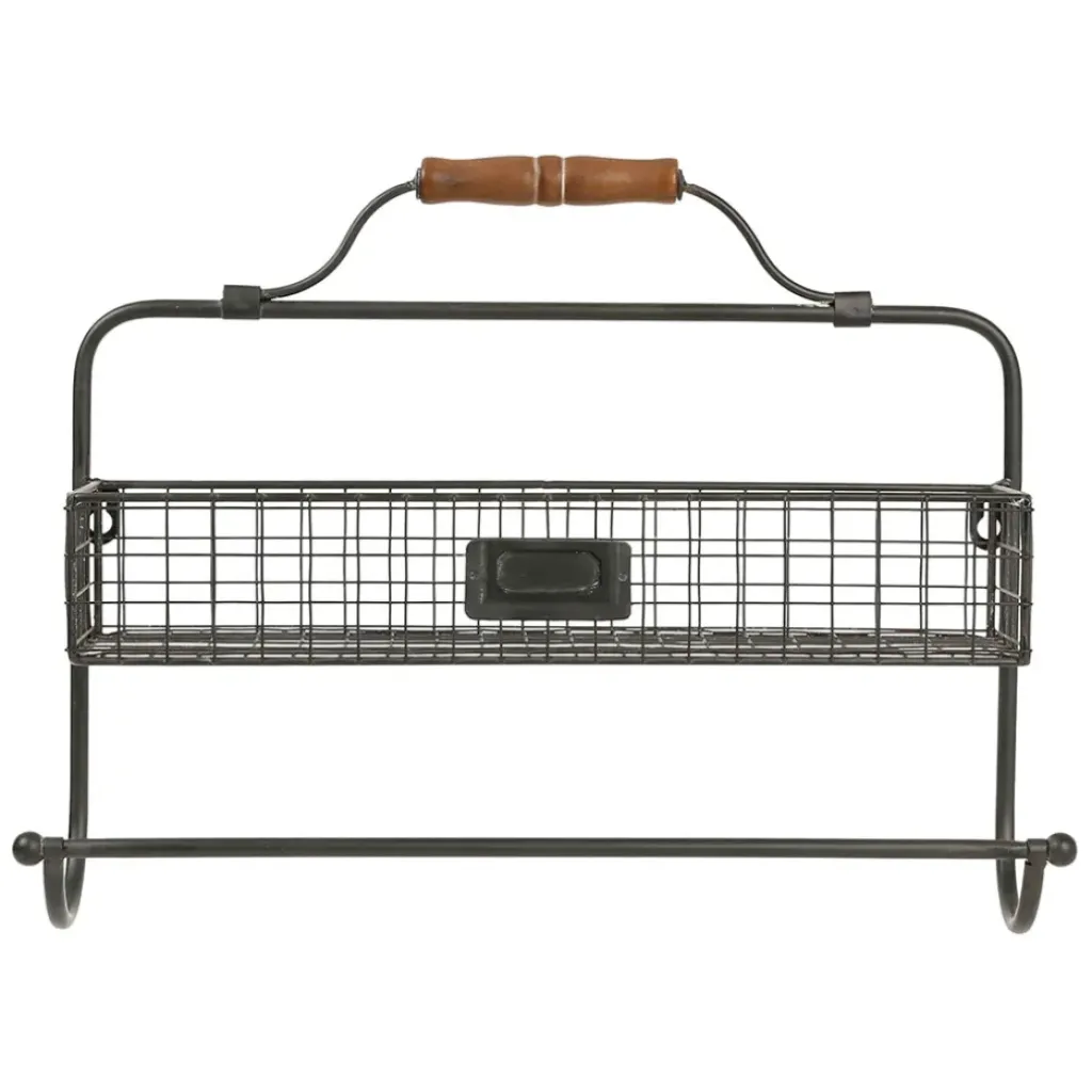 Fabrique de Styles Étagère murale avec dévidoir en fer* Étagères Murales