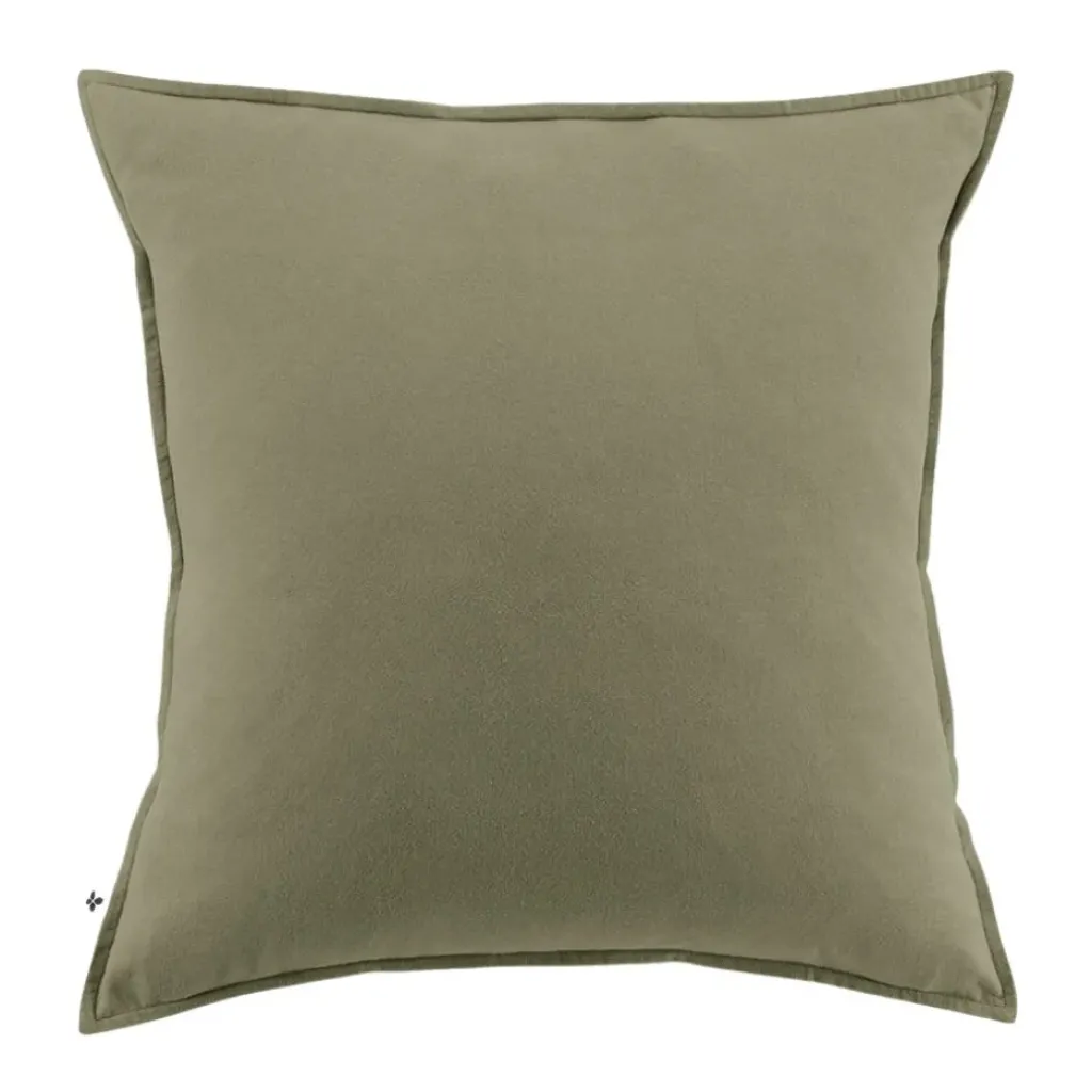 Fabrique de Styles Taie d'oreiller en flanelle romarin 63x63cm - Candice* Taies Et Traversins