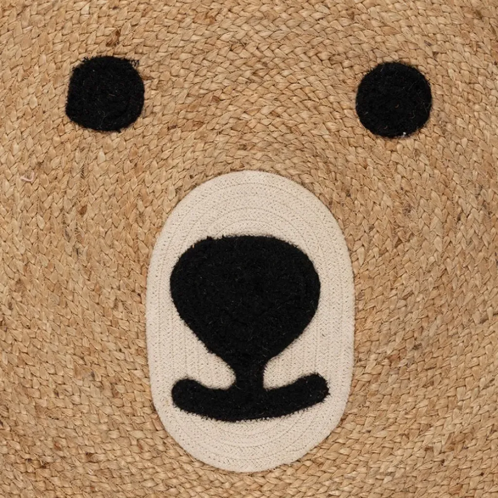 Fabrique de Styles Tapis en jute et coton ours 100x108cm - Sweetdream* Tapis