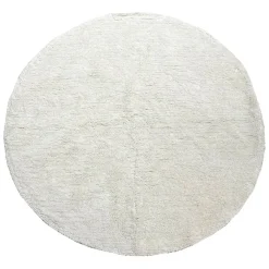 Fabrique de Styles Tapis rond en coton banc tufté - Banquise*Enfant Déco