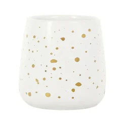 Fabrique de Styles Tasse en grès blanc et doré 20cl - Astre* Tasses Et Mugs