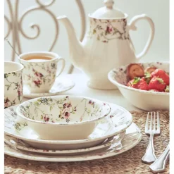 Fabrique de Styles Tasse et sous-tasse en faïence - p'tites fleurs* Tasses Et Mugs