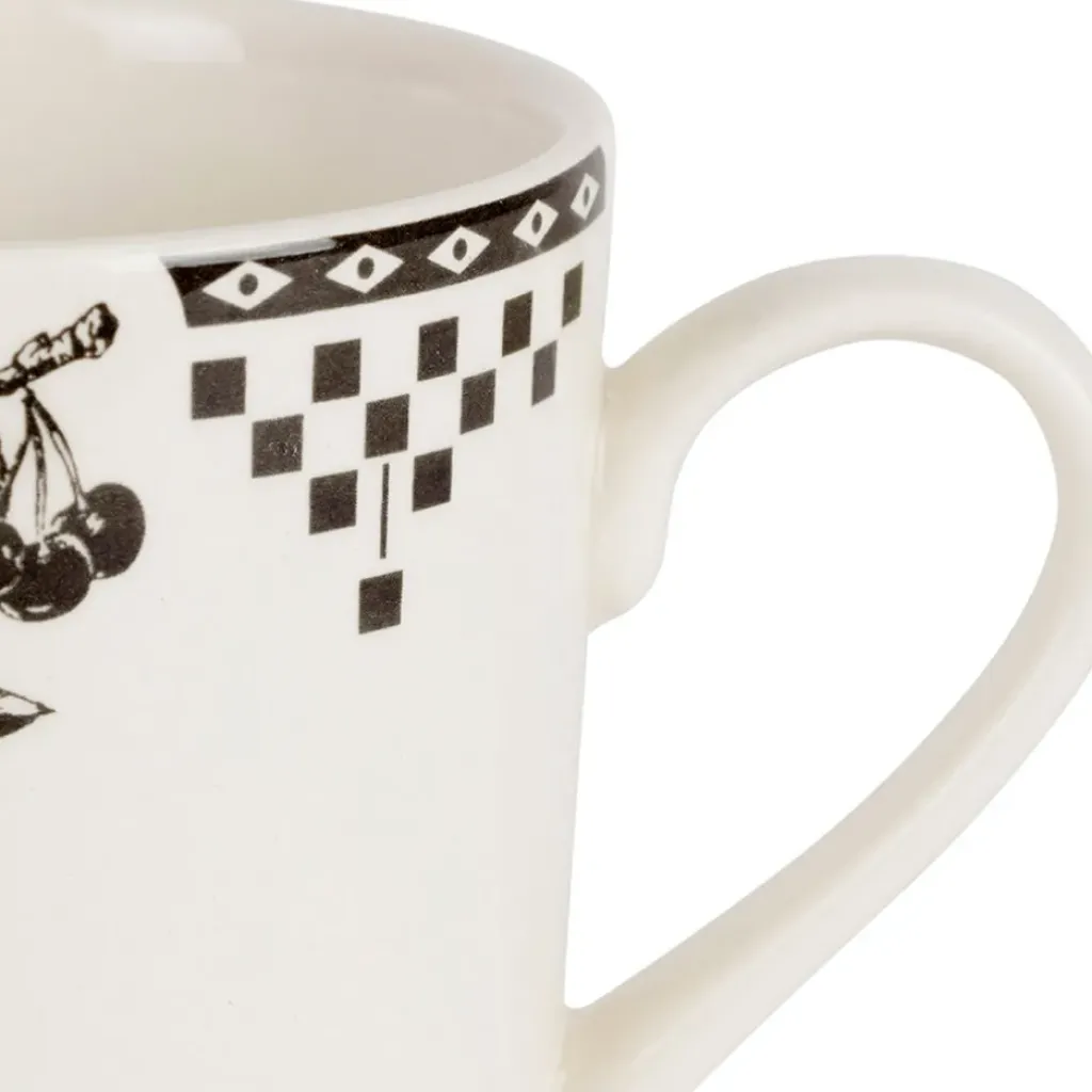 Fabrique de Styles Tasse haute en faïence 34.5cl - Damier* Tasses Et Mugs