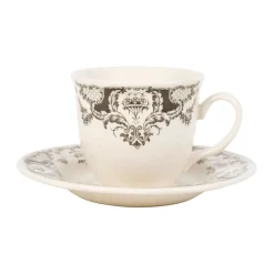 Fabrique de Styles Tasse thé et sous-tasse en faïence - clothilde* Tasses Et Mugs