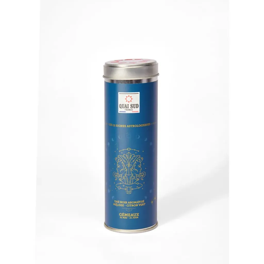 Fabrique de Styles Thé du gémeaux (thé noir mélisse-citron vert) boîte ronde 50 g* Cafés, Thés Et Infusions