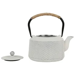 Fabrique de Styles Theiere en fonte émaillé point avec filtre* Théières Et Cafetières