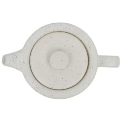 Fabrique de Styles Théière avec filtre moucheté 1.15l en grès et dessous en bois - nordika* Théières Et Cafetières