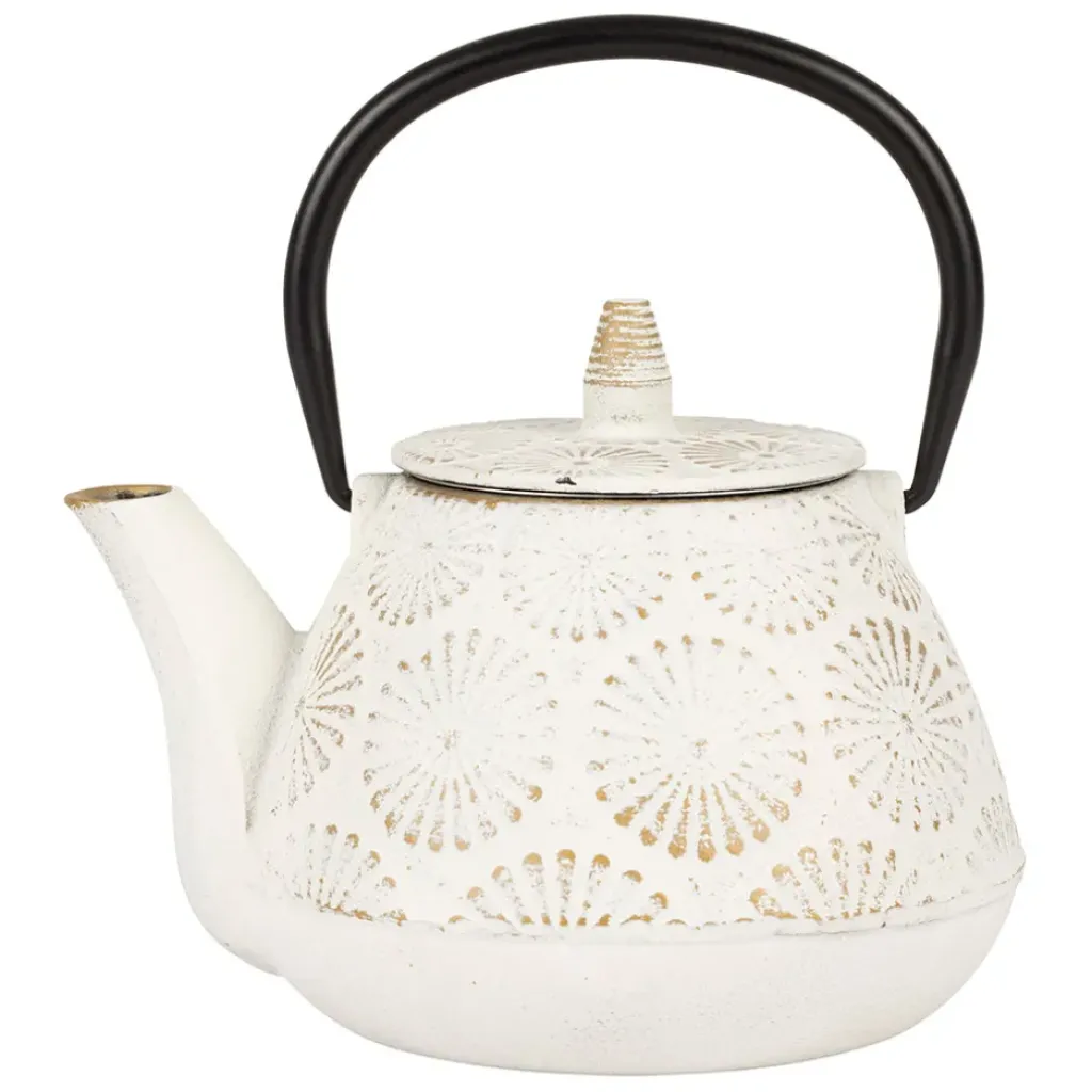 Fabrique de Styles Théière en fonte et dorée - lotus* Théières Et Cafetières