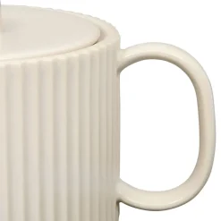 Fabrique de Styles Théière en grès écru et filtre en inox 1l - Sweet Leaves* Théières Et Cafetières