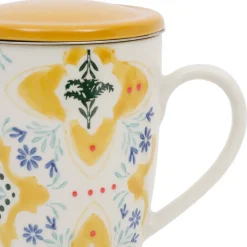 Fabrique de Styles Tisanière en grès jaune avec filtre inox 30cl - Azulejo* Tasses Et Mugs