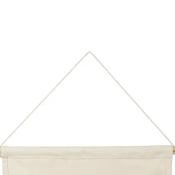 Fabrique de Styles Toile maison amour en coton écru et rouge 66x50cm - Famille* Tableaux Et Toiles