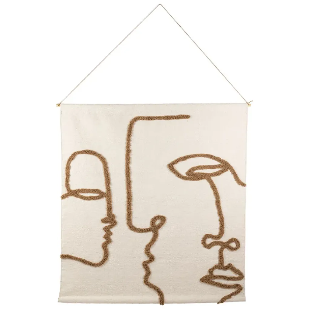 Fabrique de Styles Toile tufté en coton 125x140cm - Organic* Tableaux Et Toiles