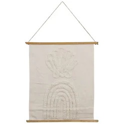 Fabrique de Styles Toile tuftée arc en ciel écru 60x70cm - blue sand* Tableaux Et Toiles