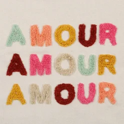 Fabrique de Styles Toile tuftée en coton 60x50cm - Amour* Tableaux Et Toiles