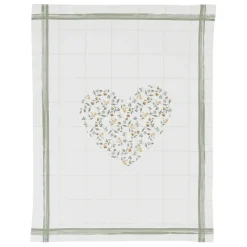 Fabrique de Styles Torchon collect cœur 50x70cm en coton - louise* Torchons, Tabliers Et Maniques