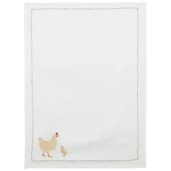 Fabrique de Styles Torchon en coton avec poule 50x70cm - A La Ferme* Torchons, Tabliers Et Maniques