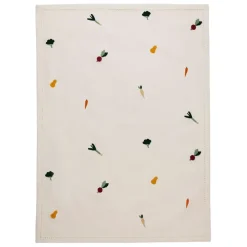 Fabrique de Styles Torchon en coton écru 70x50cm - P'tit Légumes* Torchons, Tabliers Et Maniques