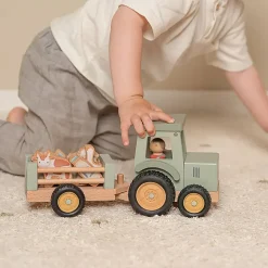 Fabrique de Styles Tracteur avec remorque en bois - Little Farm*Enfant Jouets