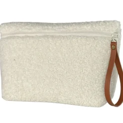 Fabrique de Styles Trousse de voyage bouclette écru* Pochettes Et Housses