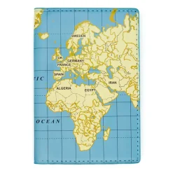 Fabrique de Styles Étui de passeport carte du monde* Voyage Et Exploration