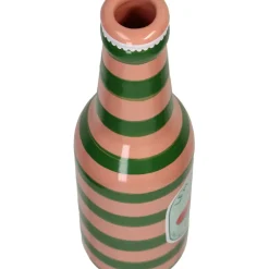 Fabrique de Styles Vase bouteille orange faïence fine d6.5xh24cm* Vases Et Soliflores