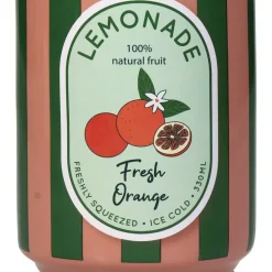 Fabrique de Styles Vase canette orange faïence fine d7xh11.3cm* Vases Et Soliflores