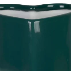 Fabrique de Styles Vase coeur en grès "Amore" émeraude h24cm - Funky* Vases Et Soliflores