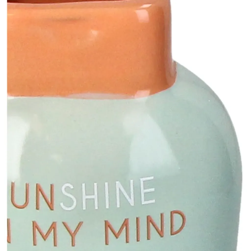 Fabrique de Styles Vase crème solaire en faïence h19cm* Vases Et Soliflores